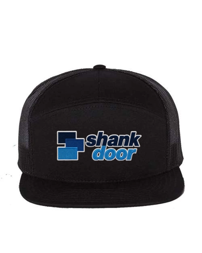 Variant Image for 168 - Richardson 7-Panel Trucker - Shank Door - Full Color E - Outline - Website Shank Door
