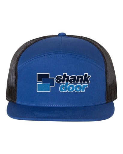 Variant Image for 168 - Richardson 7-Panel Trucker - Shank Door - Full Color E - Outline - Website Shank Door