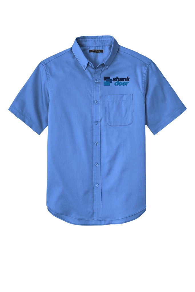 Variant Image for W809 - Port Authority® Short Sleeve SuperPro React™Twill Shirt - Shank Door - Full Color E - Website Shank Door