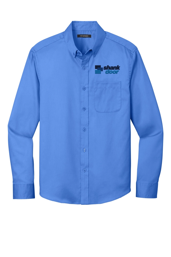 Variant Image for W808 - Port Authority® Long Sleeve SuperPro React™ Twill Shirt - Shank Door - Full Color E - Website Shank Door