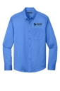 Variant Image for W808 - Port Authority® Long Sleeve SuperPro React™ Twill Shirt - Shank Door - Full Color E - Outline - Website Shank Door
