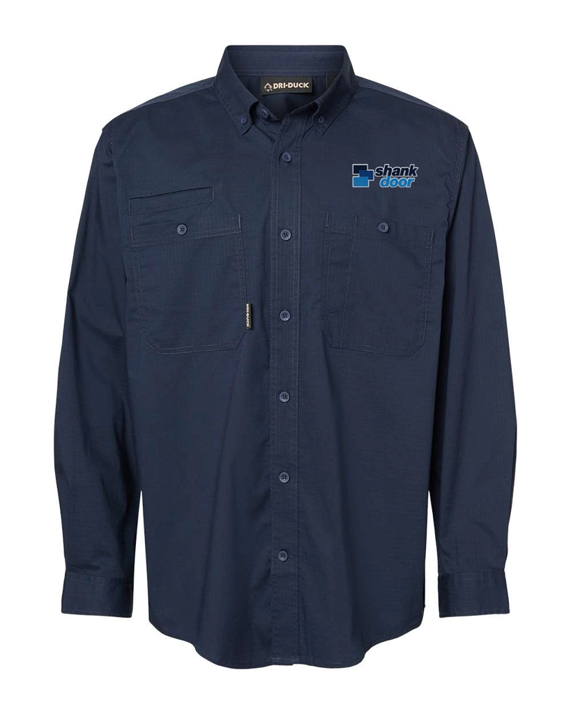 Variant Image for 4450 - DRI DUCK Men's Craftsman Woven Shirt - Shank Door - Full Color E - Outline - Website Shank Door