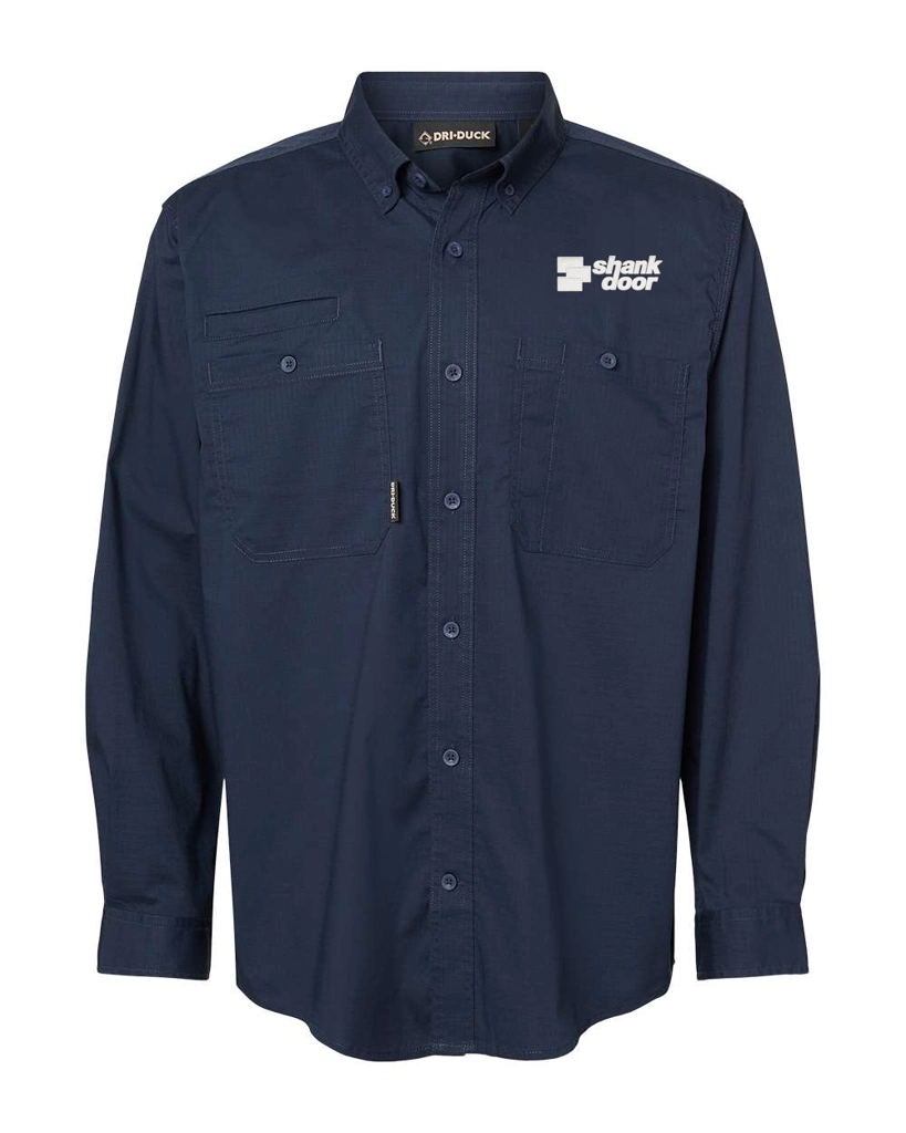 Variant Image for 4450 - DRI DUCK Men's Craftsman Woven Shirt - Shank Door - White E - Website Shank Door