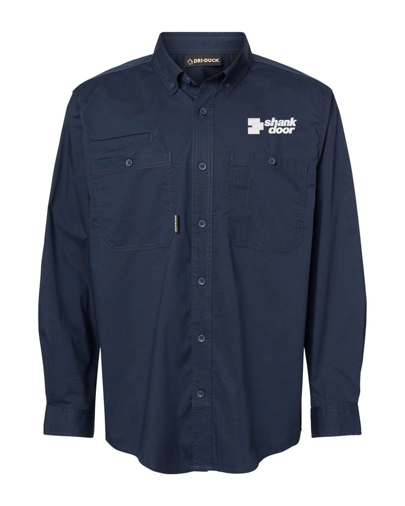 Variant Image for 4450T - DRI DUCK Men's Craftsman Woven Shirt - Shank Door - White E - Website Shank Door