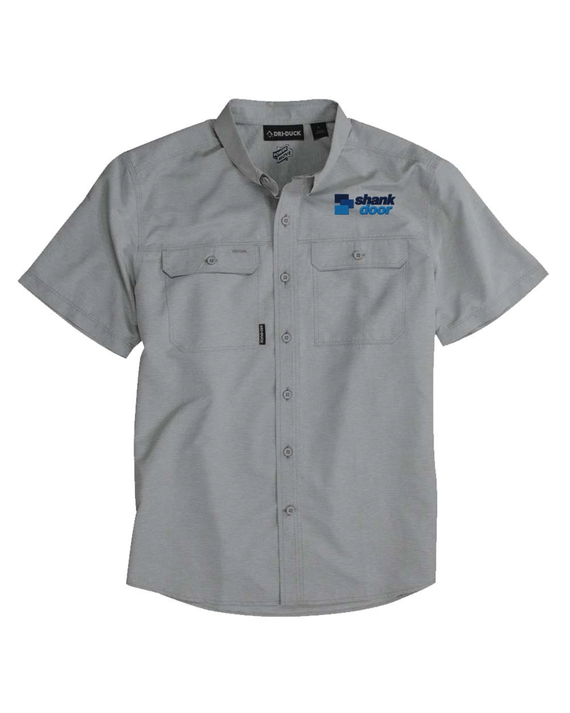 Variant Image for 4445 - DRI DUCK Men's Crossroad Woven Short Sleeve Shirt - Shank Door - Full Color E - Website Shank Door