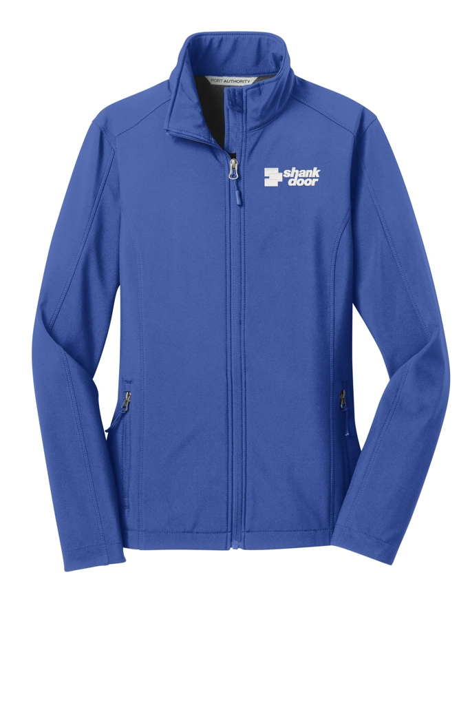 Variant Image for L317 - Port Authority® Ladies Core Soft Shell Jacket. - Shank Door - White E - Website Shank Door