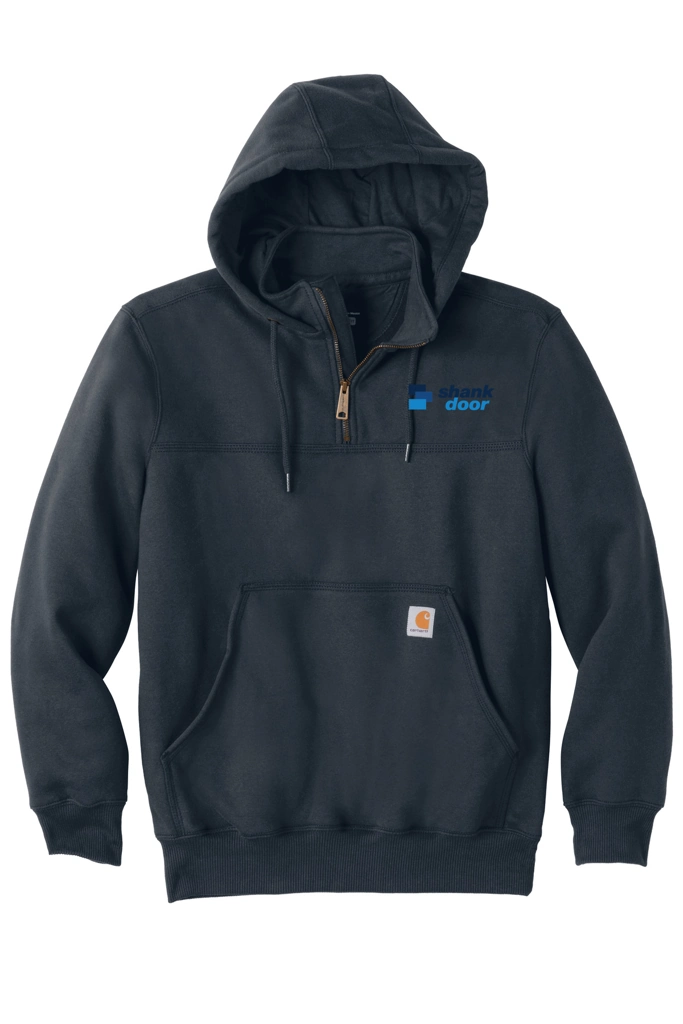 Variant Image for CT100617 - Carhartt® Rain Defender® Paxton Heavyweight Hooded Zip Mock Sweatshirt - Shank Door - Full Color D - Website Shank Door