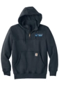 Variant Image for CT100617 - Carhartt® Rain Defender® Paxton Heavyweight Hooded Zip Mock Sweatshirt - Shank Door - Full Color D - Outline - Website Shank Door