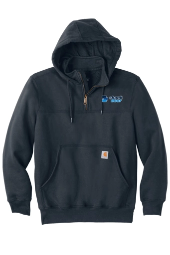 Variant Image for CT100617 - Carhartt® Rain Defender® Paxton Heavyweight Hooded Zip Mock Sweatshirt - Shank Door - Full Color D - Outline - Website Shank Door
