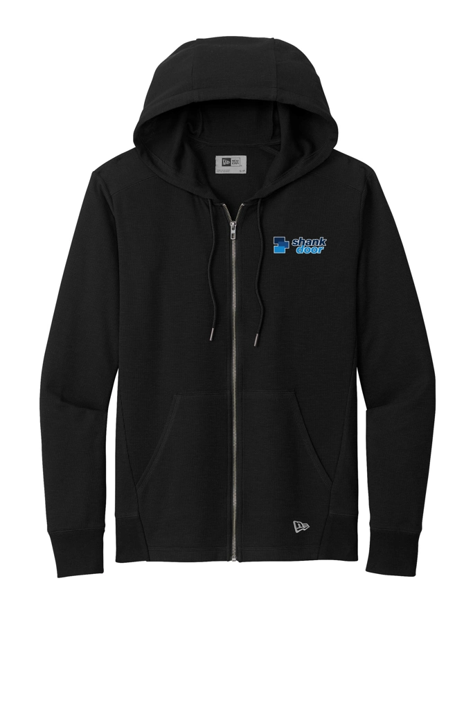 Variant Image for NEA141 - New Era® Thermal Full-Zip Hoodie - Shank Door - Full Color D - Outline - Website Shank Door