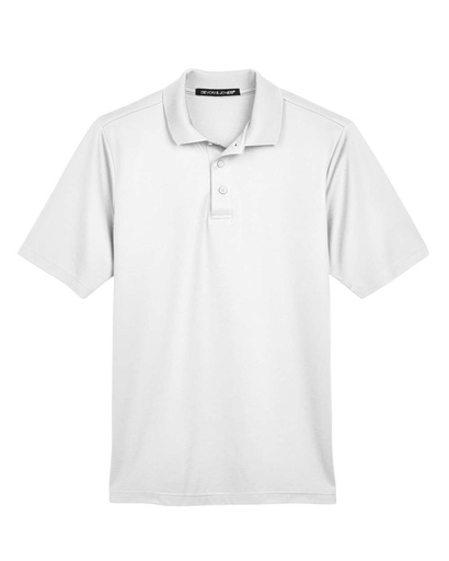 DG20 - Devon & Jones Men's CrownLux Performance® Plaited Polo (6XL, White)
